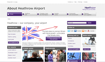 Heathrow Airport Website