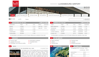 Luxembourg Airport Website