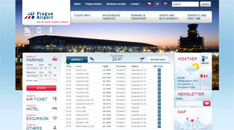 Prague Airport Website