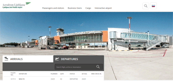 Ljubljana Airport Website